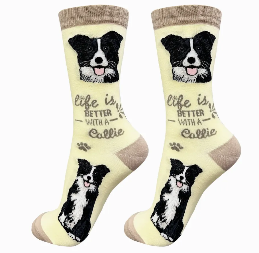Border Collie - Life is Better Socks