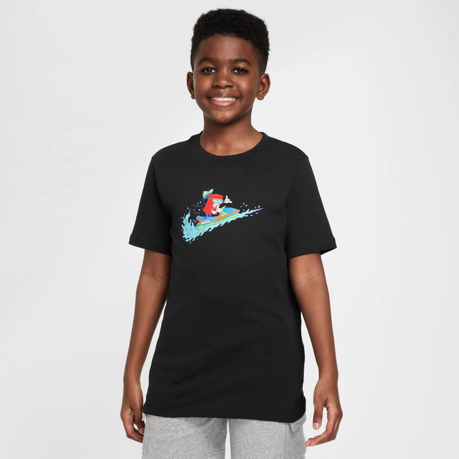 Stylish Youth Boxy Jet Ski Graphic T-Shirt
