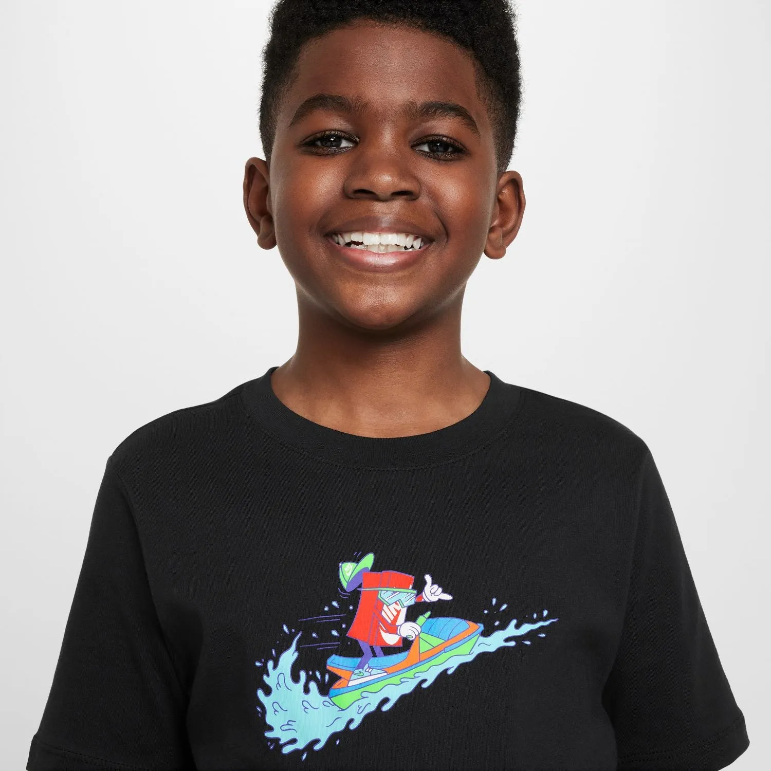 Stylish Youth Boxy Jet Ski Graphic T-Shirt