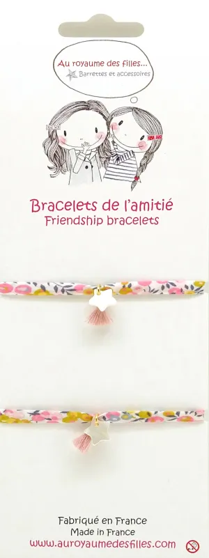 Bracelets amitié nacre étoile - Mother of Pearl Star Friendship Bracelet
