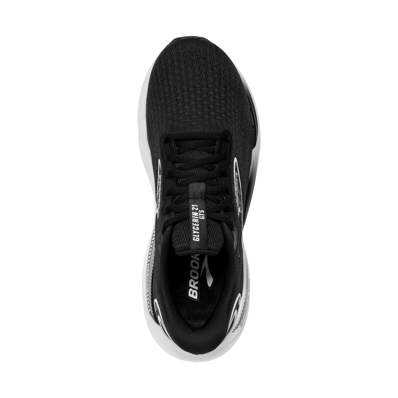 Brooks Glycerin GTS 21 (2E Width) - Black/Grey/White (Mens)