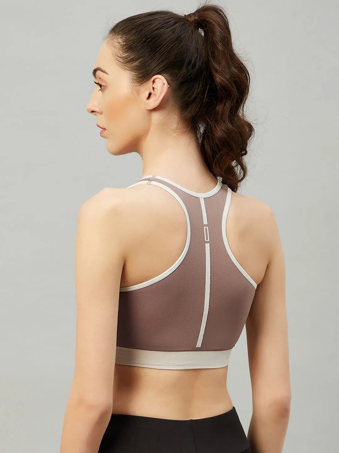 C9 Airwear Seamless Sports Bra For Girls - Brown