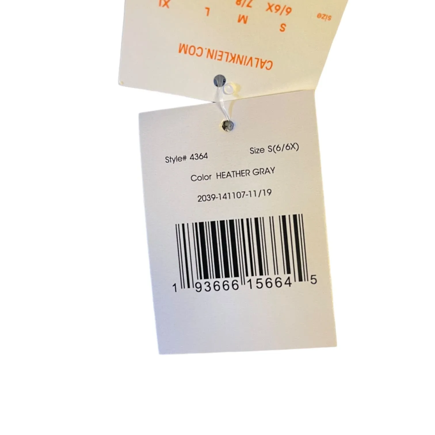 Calvin Klein Girl's Gray Sports Bra Size Small 6/6X