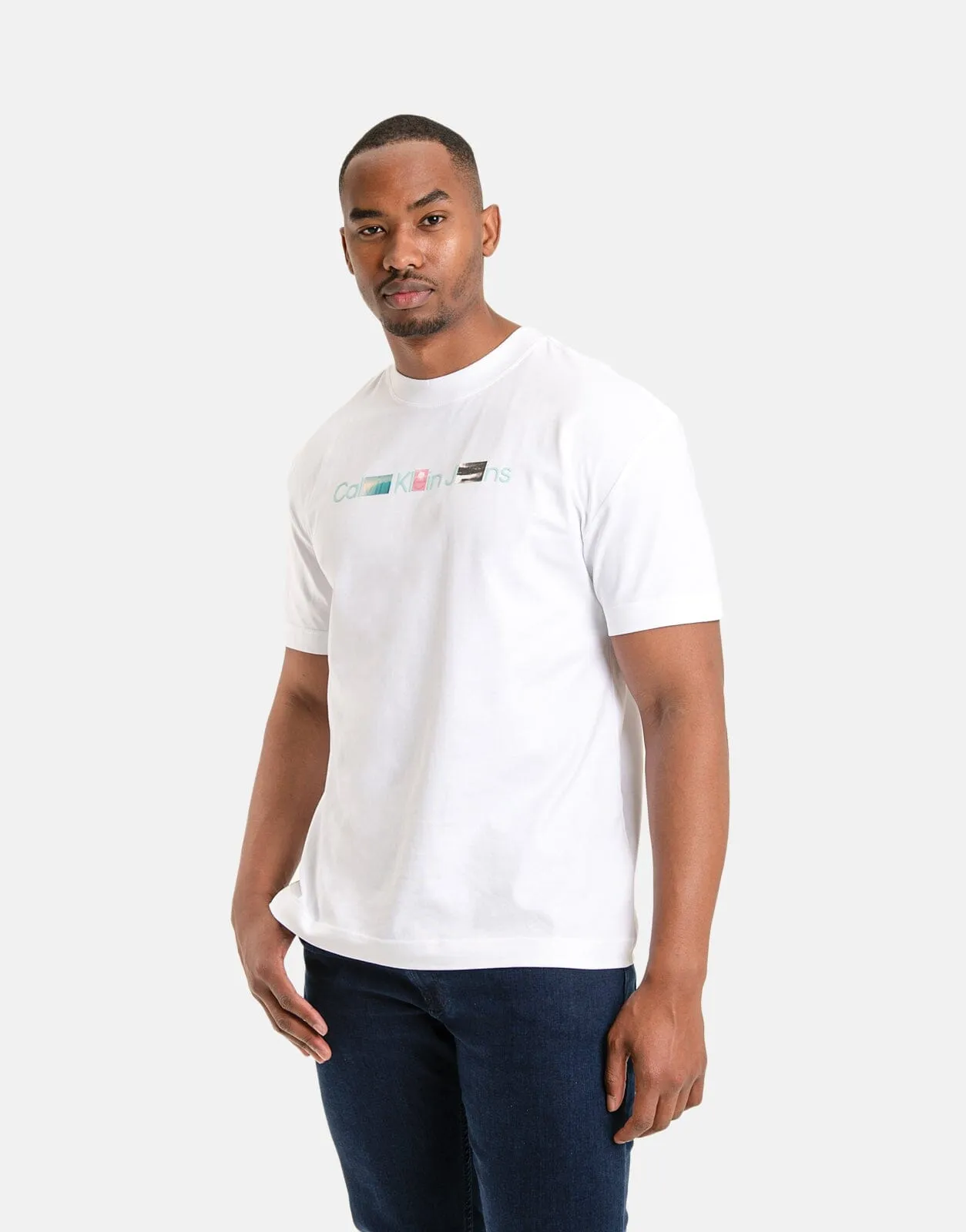 Calvin Klein Photoprint Institutional White T-Shirt