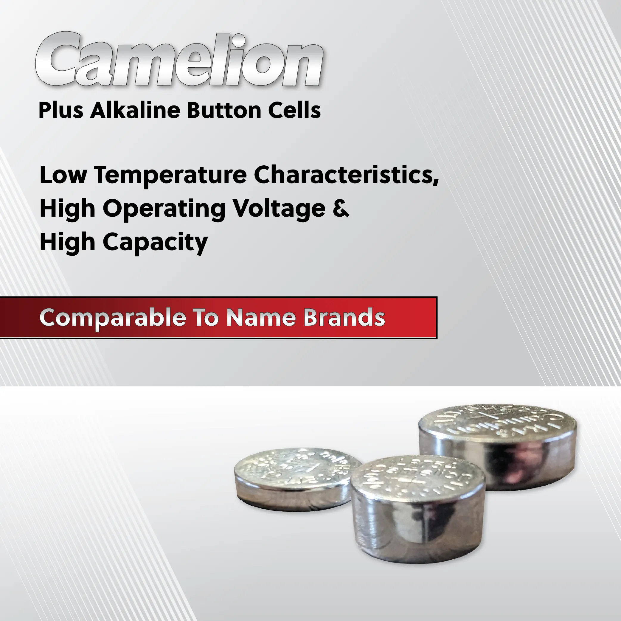 Camelion AG10 / 389 / LR1130 1.5V Coin Cell Battery Pack of 2