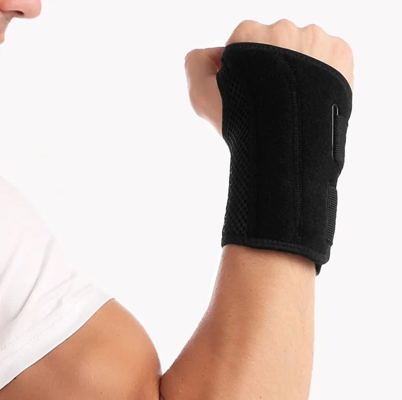Carpal Tunnel Wrist Brace Support With Metal Stabilizer-Left(L/XL)