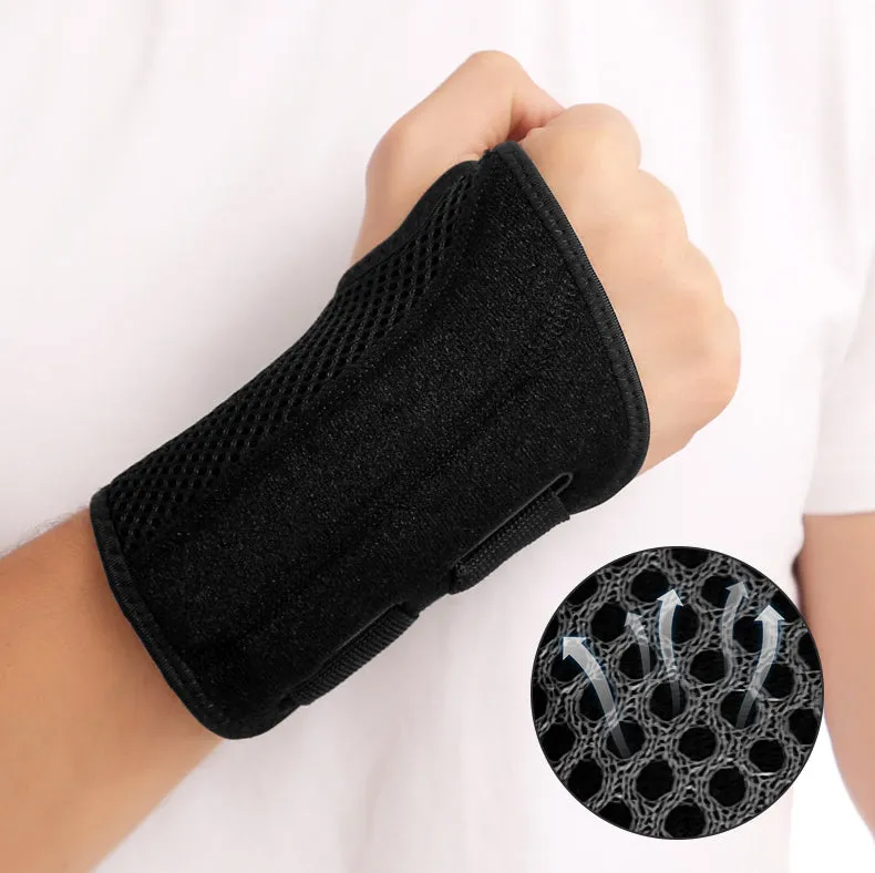 Carpal Tunnel Wrist Brace Support With Metal Stabilizer-Left(L/XL)