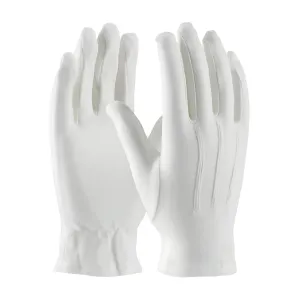 Century Glove 130-100WM/L 100% Cotton Dress Glove with Raised Stitching on Back - Open Cuff