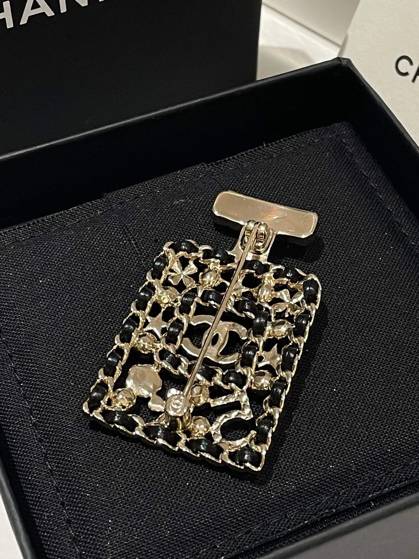 Chanel 21V No.5 Bottle Brooch Gold Brooches