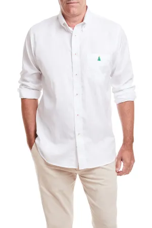 Chase Shirt White Oxford with Single Christmas Tree