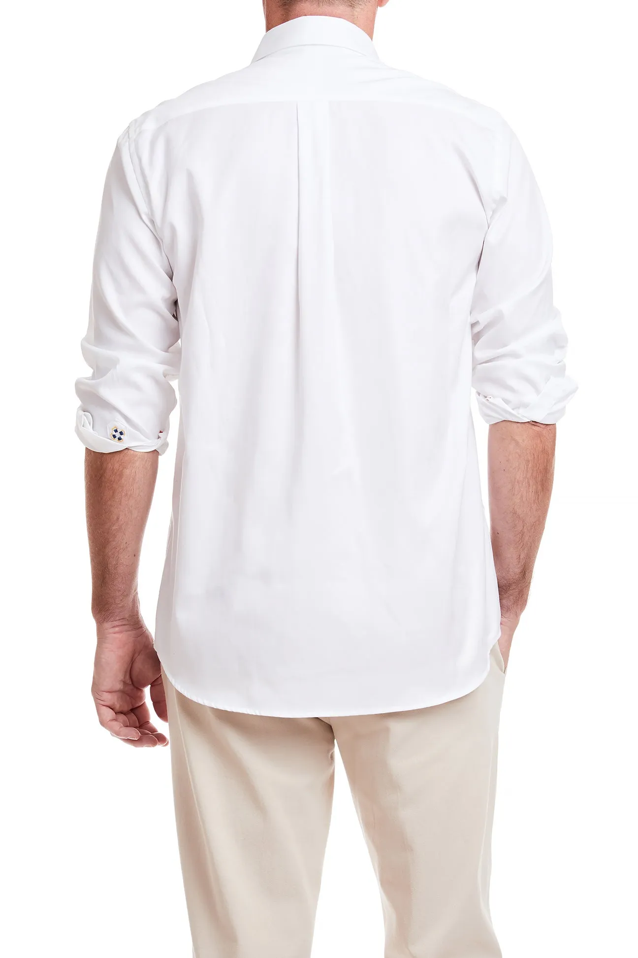Chase Shirt White Oxford with Single Christmas Tree