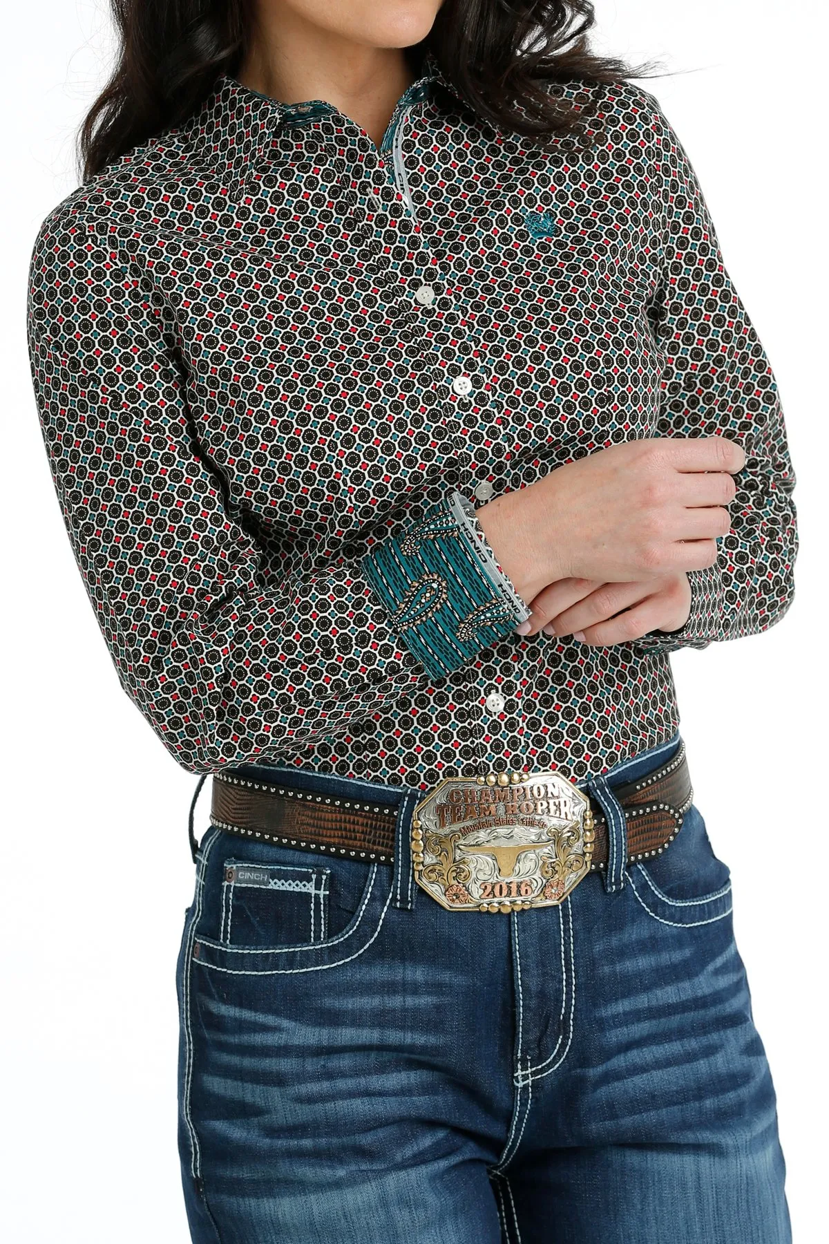 Cinch Women's Button-down Western Multicolor Shirt