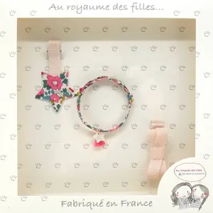 Coffret barrettes et bracelet