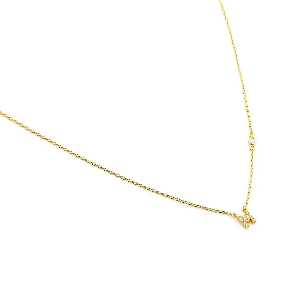 CZ Initial Necklace