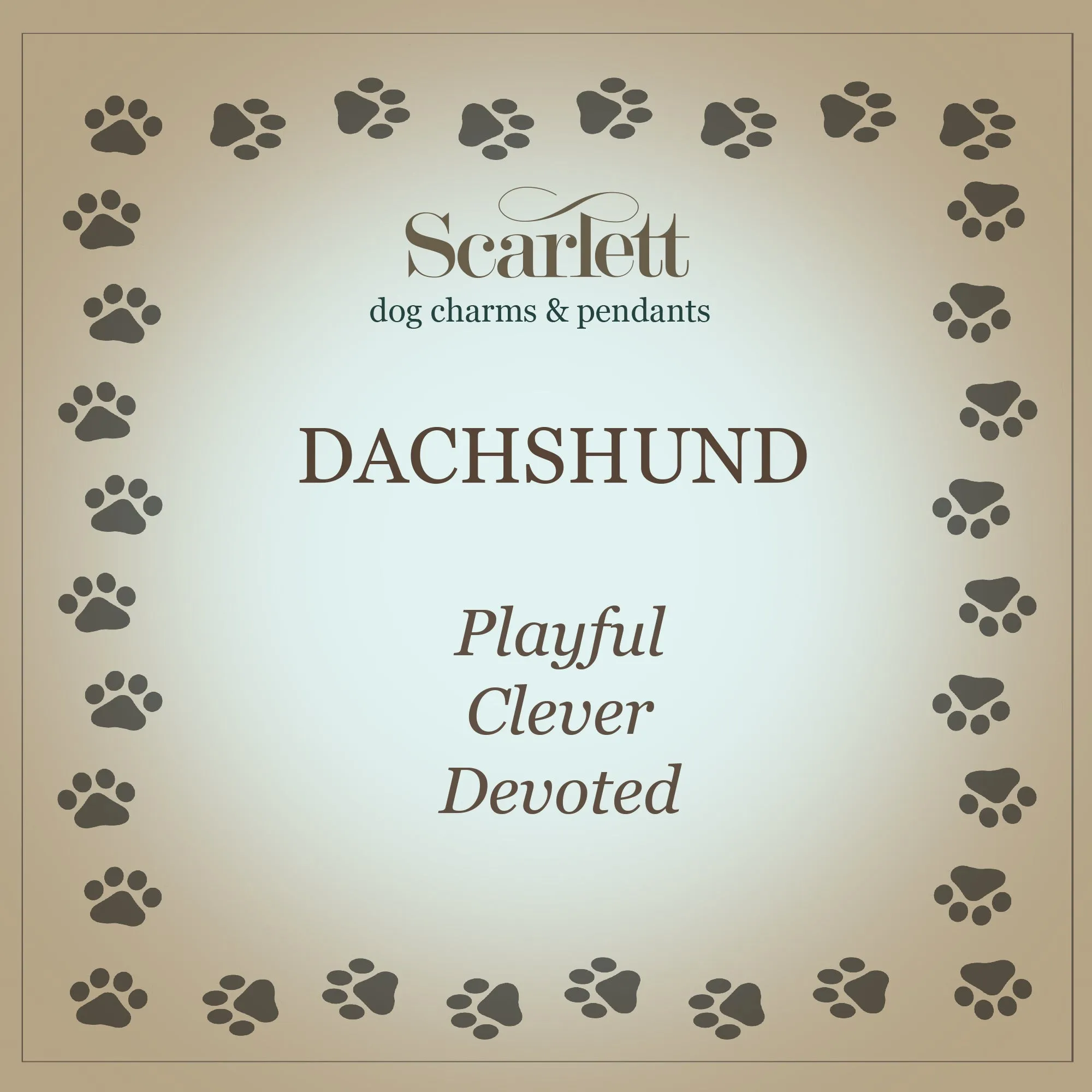 Dachshund Silver Dog Charm Bracelet