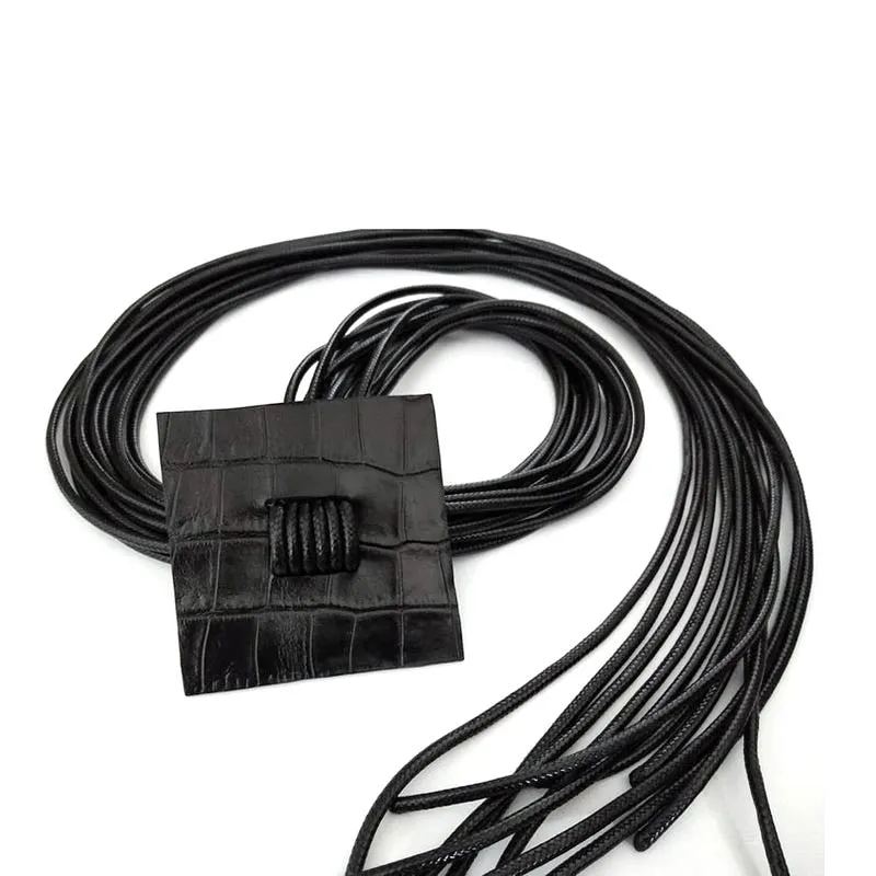 D&D Handmade Punk Leather Pendant Necklaces