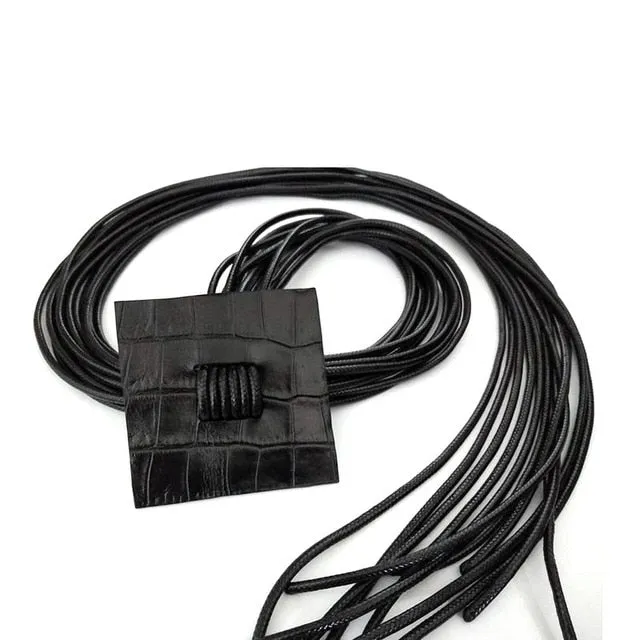 D&D Handmade Punk Leather Pendant Necklaces