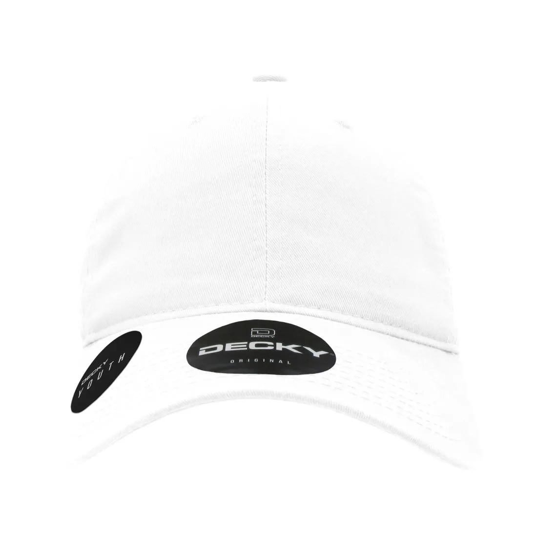 Decky 7005 Kids Youth Washed Cotton Hats Low Crown 6 Panel Dad Caps Relaxed