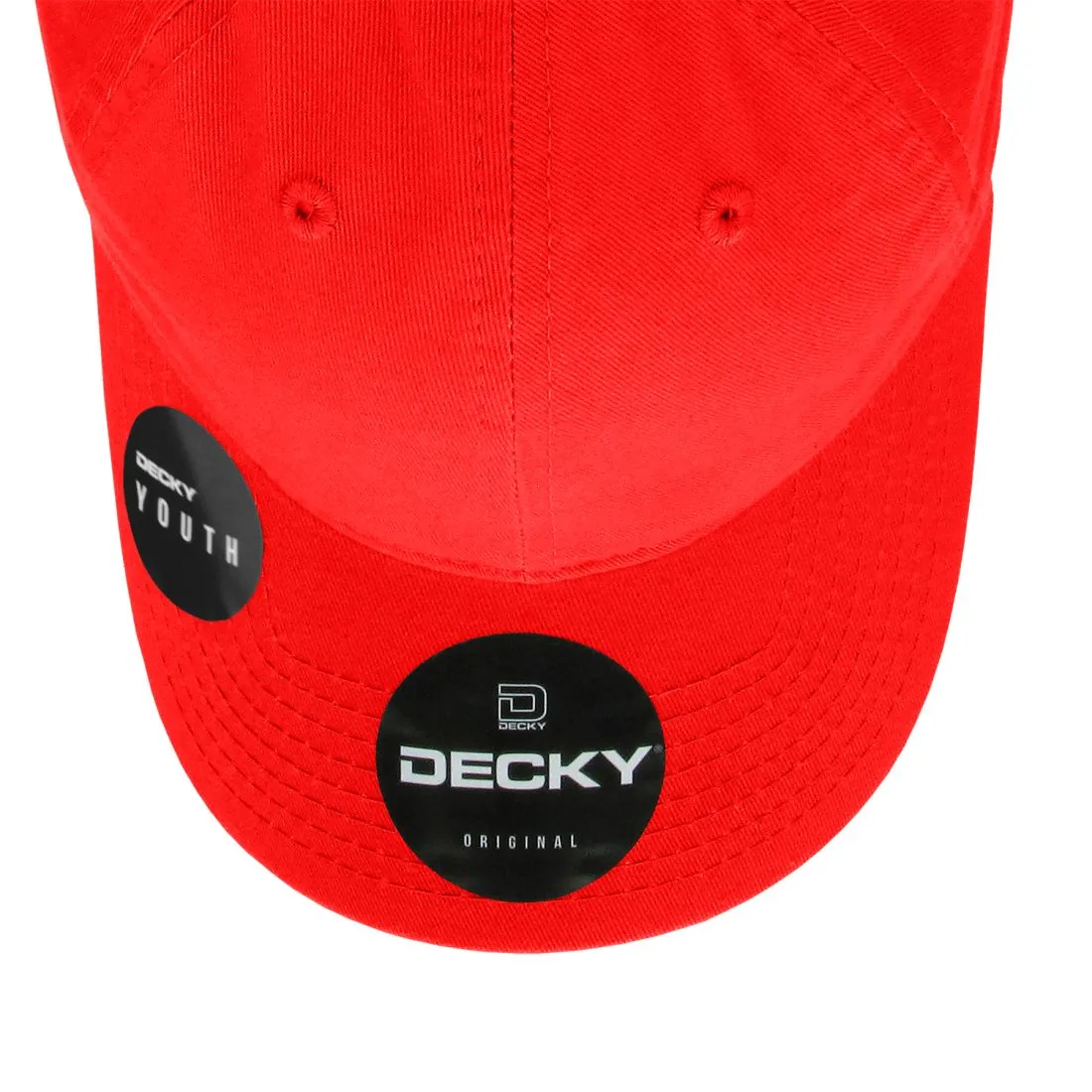 Decky 7005 Kids Youth Washed Cotton Hats Low Crown 6 Panel Dad Caps Relaxed