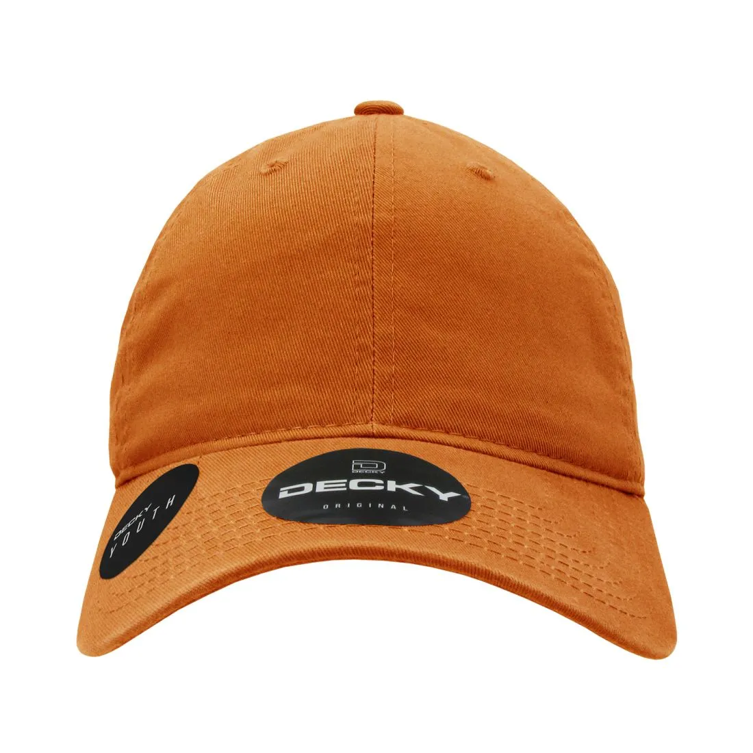 Decky 7005 Kids Youth Washed Cotton Hats Low Crown 6 Panel Dad Caps Relaxed
