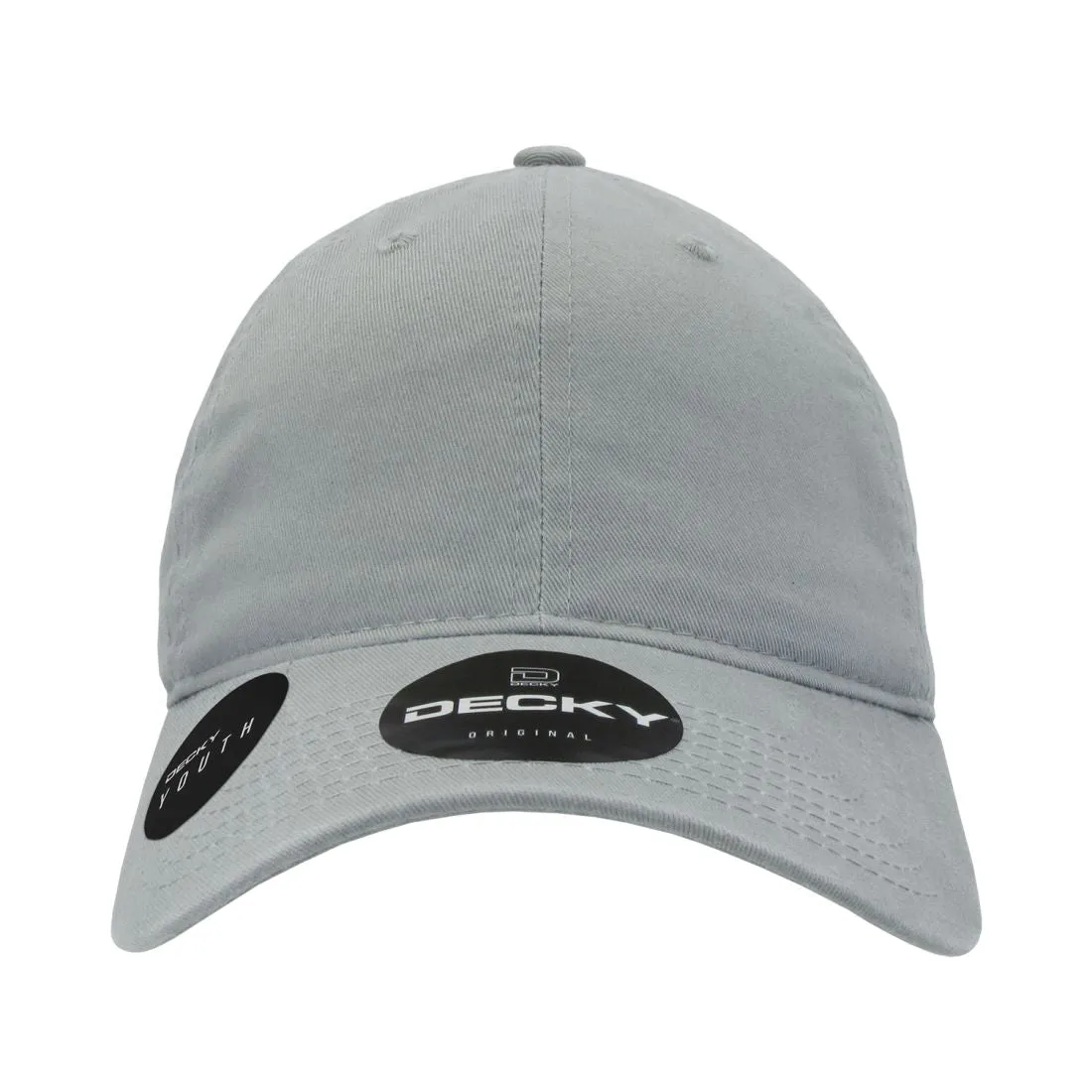 Decky 7005 Kids Youth Washed Cotton Hats Low Crown 6 Panel Dad Caps Relaxed