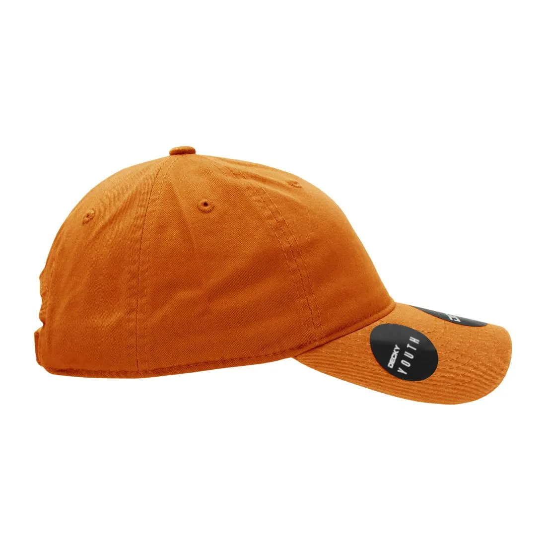 Decky 7005 Kids Youth Washed Cotton Hats Low Crown 6 Panel Dad Caps Relaxed