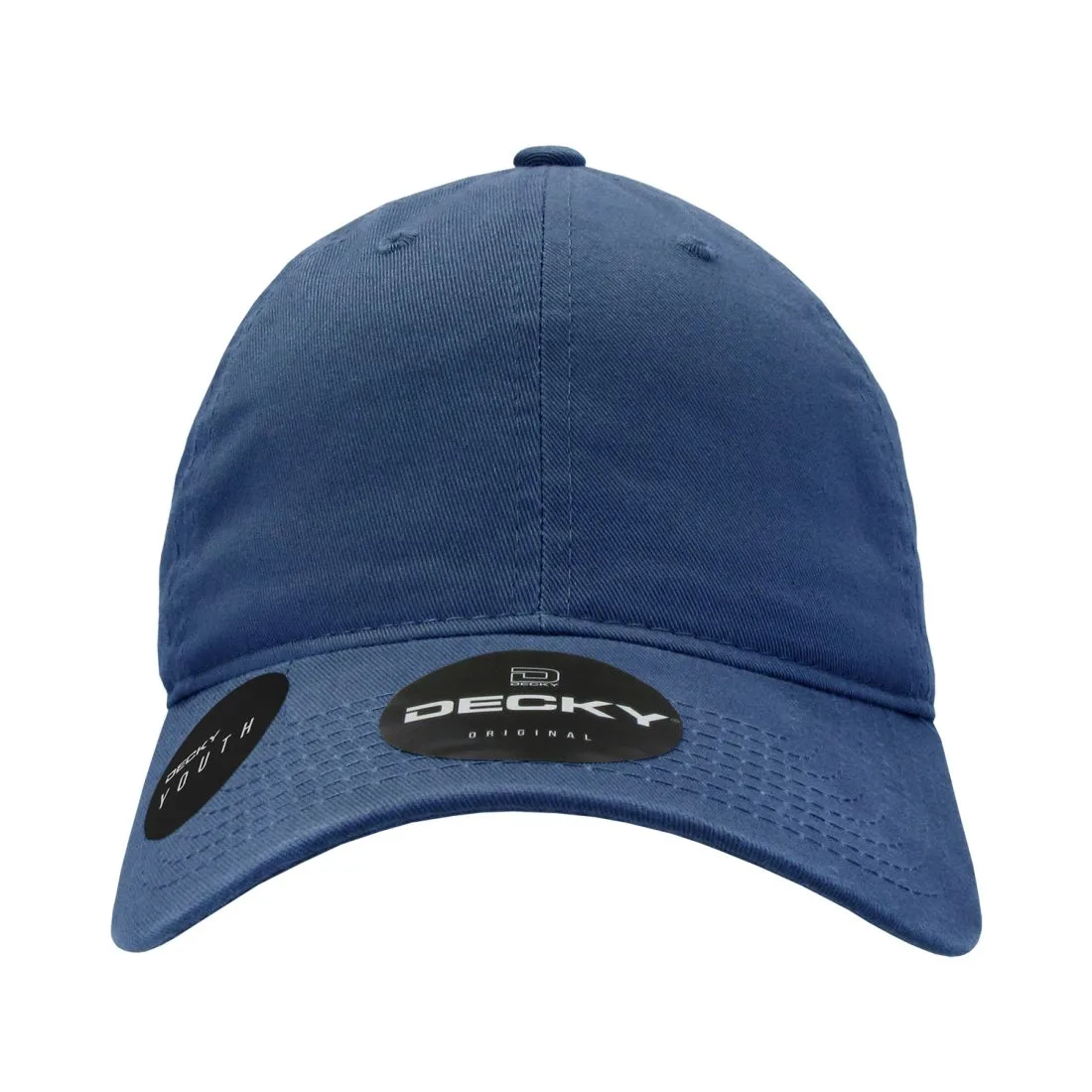 Decky 7005 Kids Youth Washed Cotton Hats Low Crown 6 Panel Dad Caps Relaxed