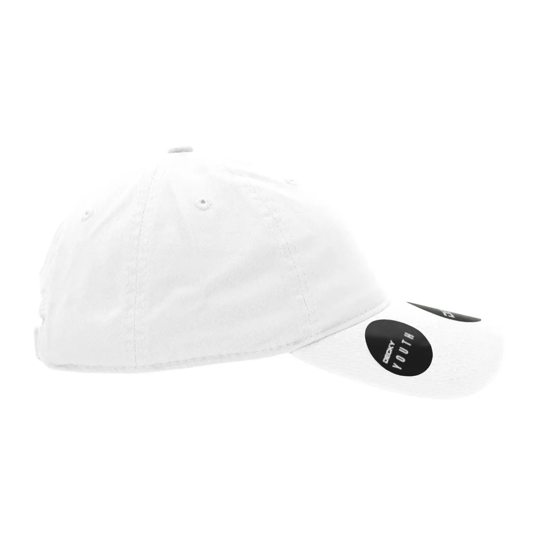 Decky 7005 Kids Youth Washed Cotton Hats Low Crown 6 Panel Dad Caps Relaxed