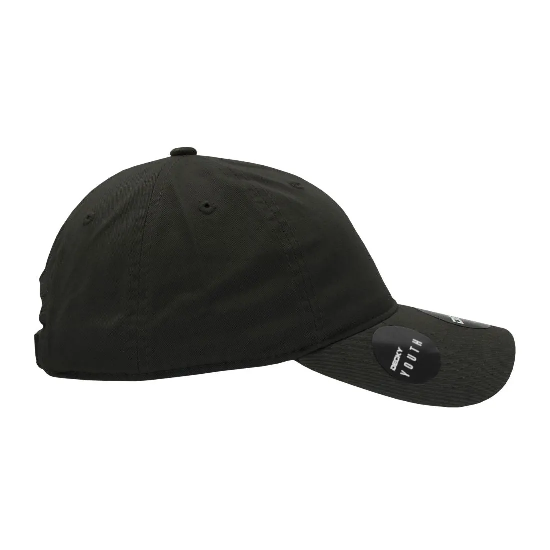 Decky 7005 Kids Youth Washed Cotton Hats Low Crown 6 Panel Dad Caps Relaxed