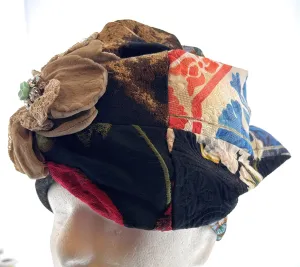 Dolce & Gabbana Turban Headpiece with Floral Detail-Adult S