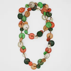Earth Tone Disk Donna Necklace