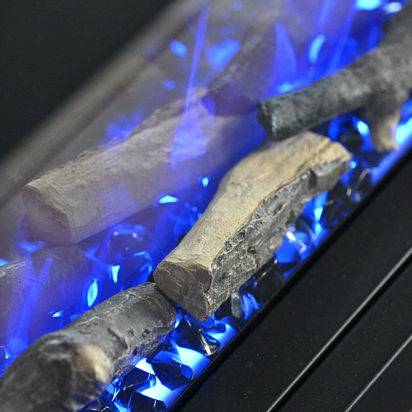 Electric Fireplace Small Crystal Black Decor – 0.6kg
