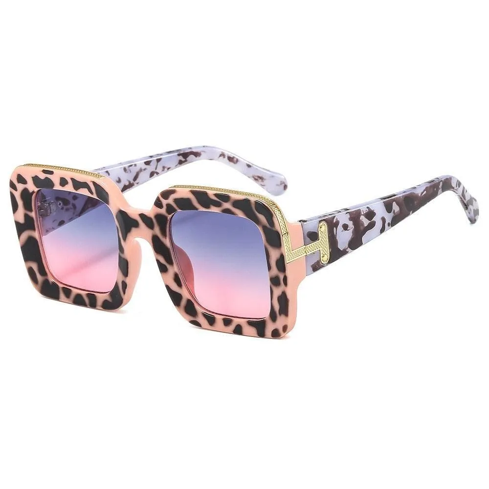 Elise Vintage Square Sunglasses