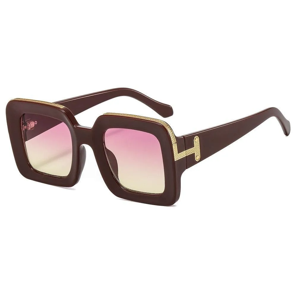 Elise Vintage Square Sunglasses