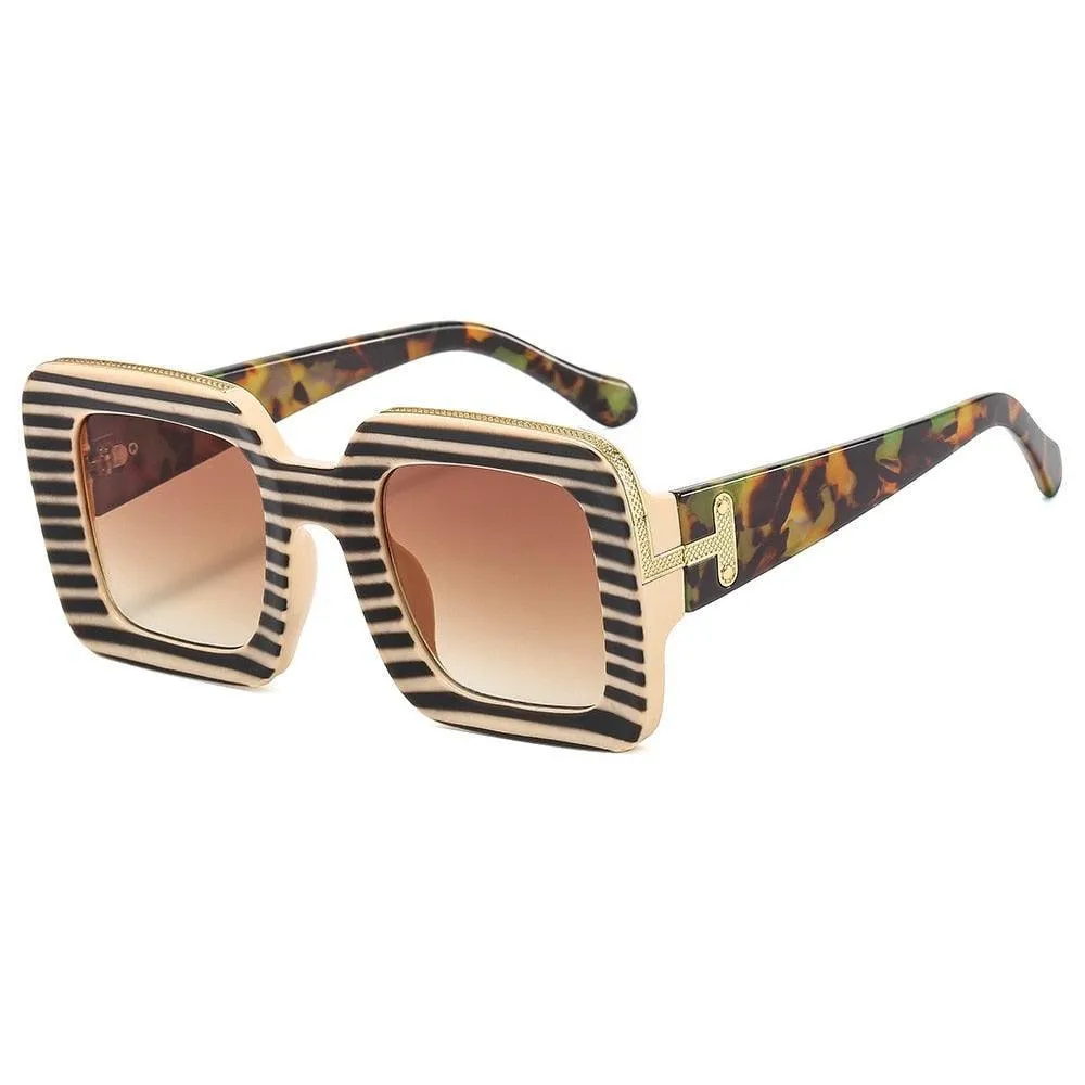 Elise Vintage Square Sunglasses