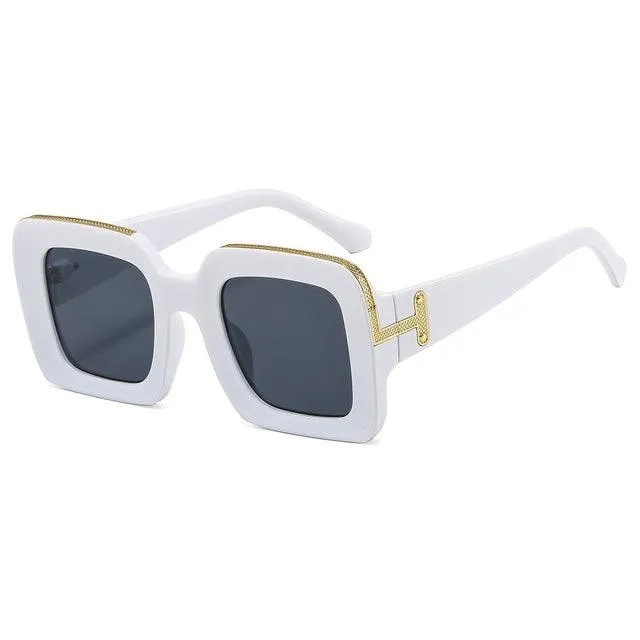 Elise Vintage Square Sunglasses