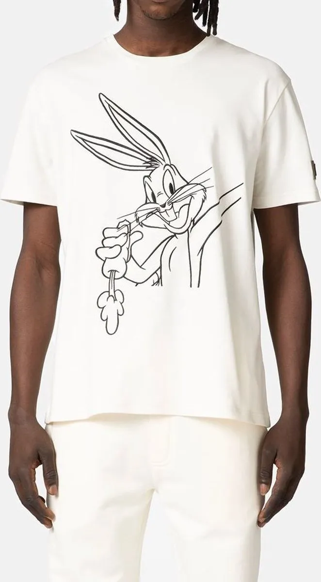 Embroidered Bunny T-shirt (Cream) - I23F02I63071329