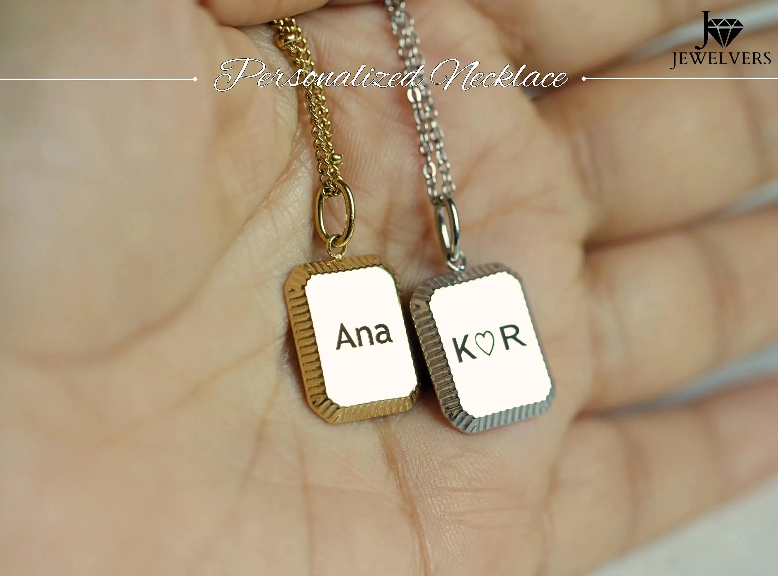 Engraved Necklace for women