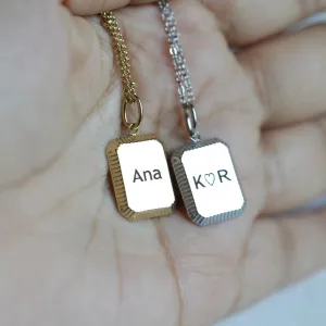 Engraved Necklace for women
