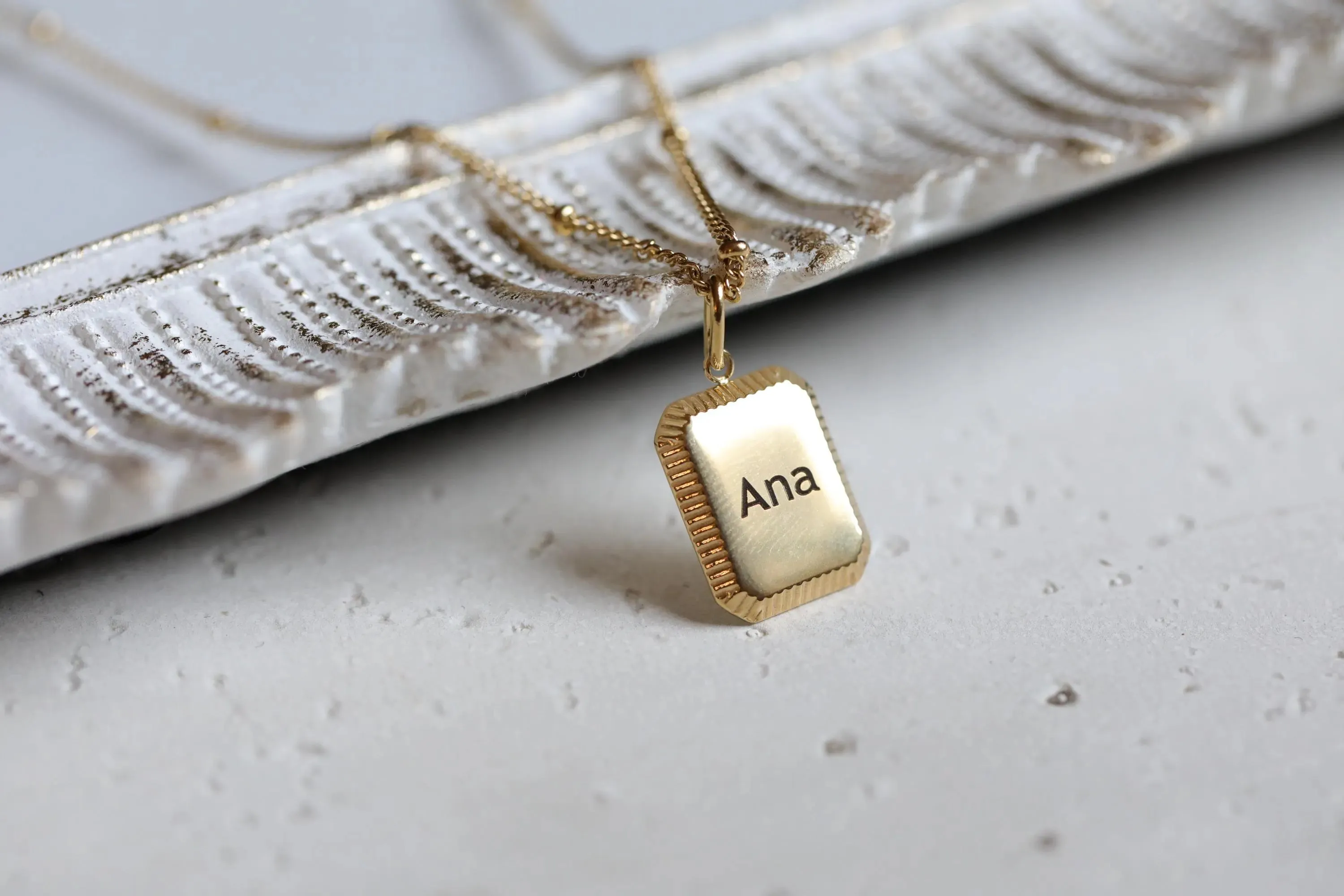 Engraved Necklace for women