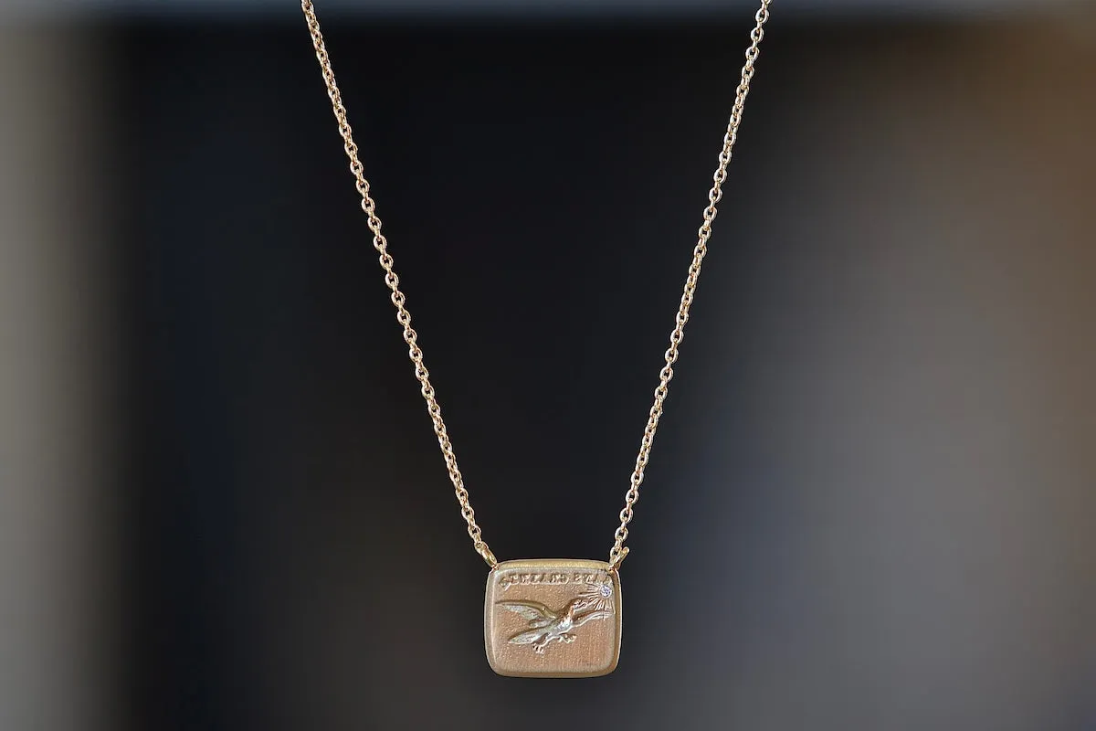 Fearless Motto Necklace with Diamond