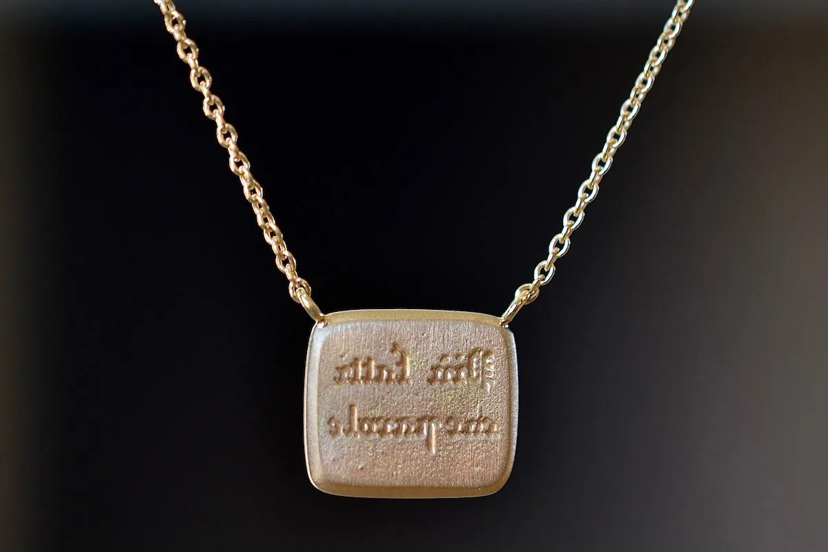 Fearless Motto Necklace with Diamond