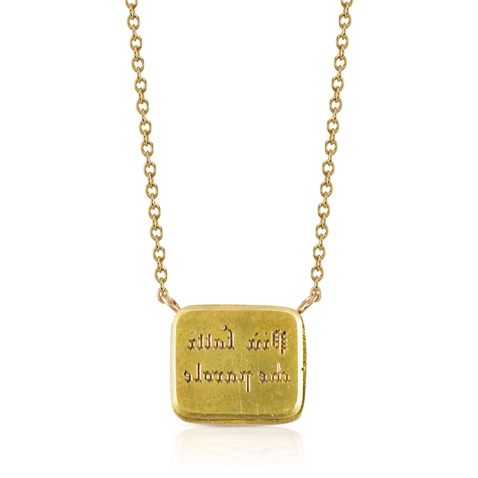 Fearless Motto Necklace with Diamond