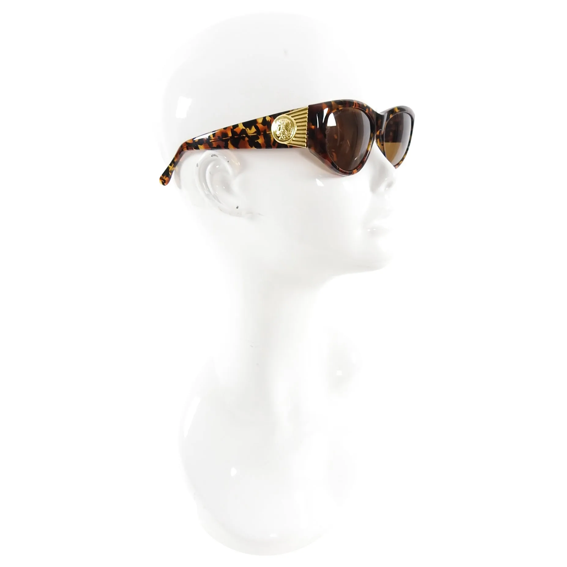 Fendi Vintage 1990's Tortoise and Gold Sunglasses FS146