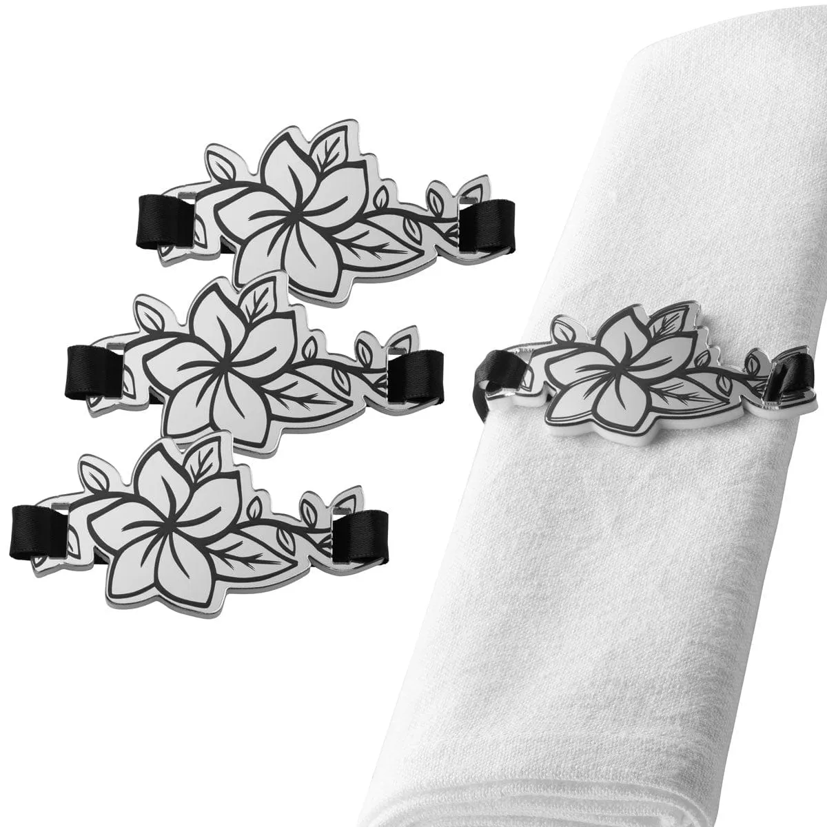 Floral Napkin Wraps