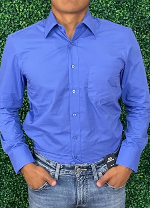 French Blue LS Dress Shirt by Omega Trading Co