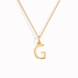G Necklace / Gold Initial Necklace