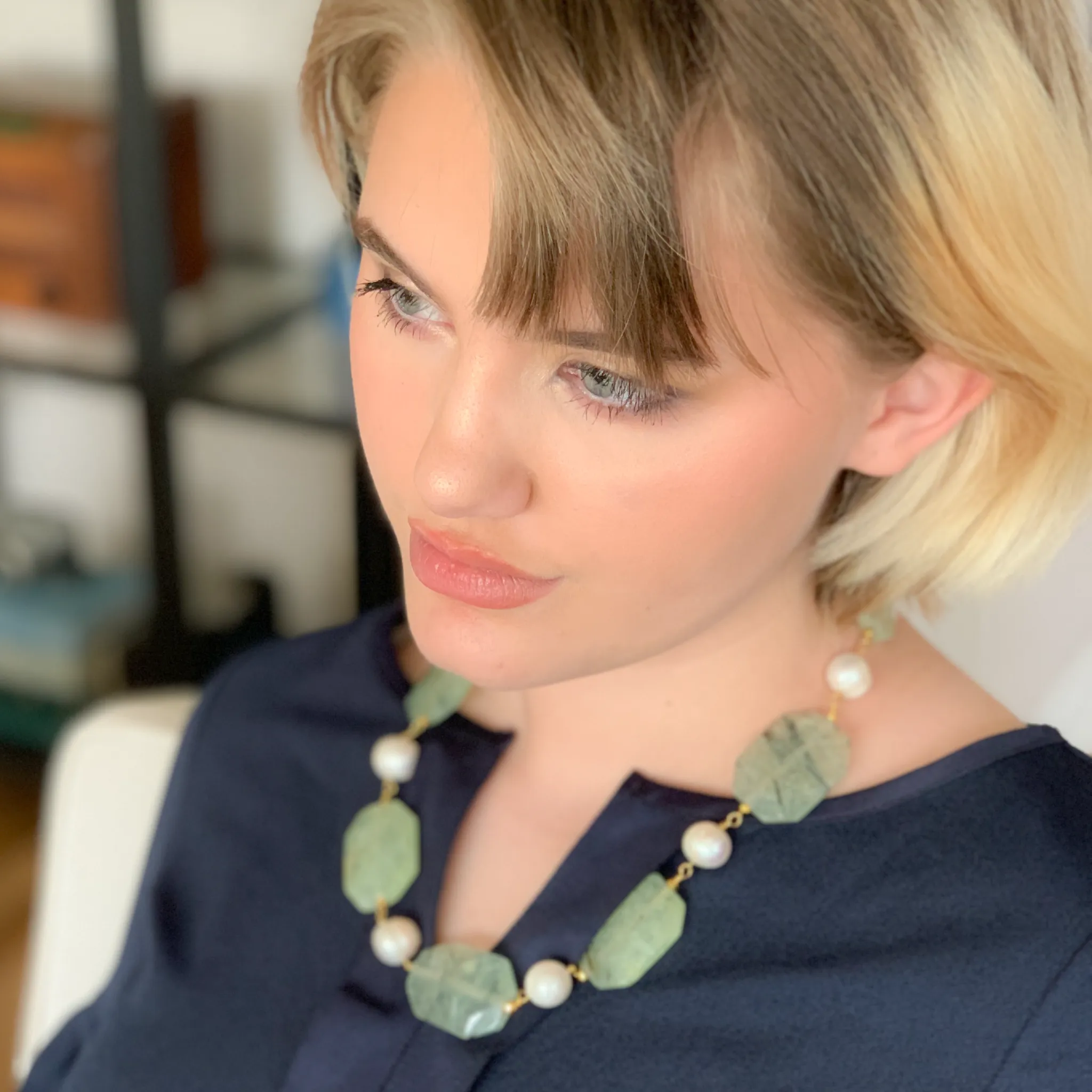 Gems & Pearls Necklace