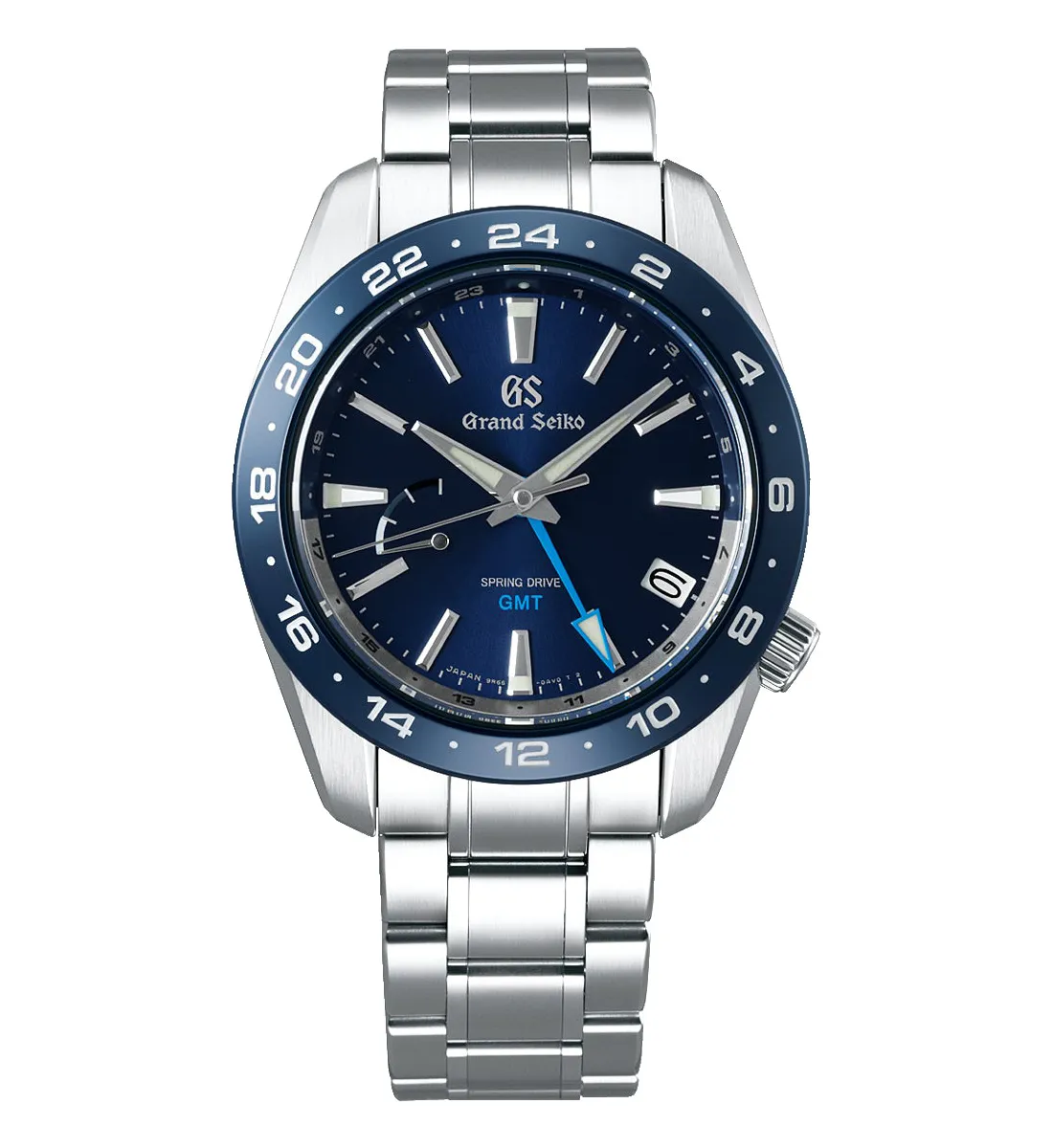 Grand Seiko Sport Watch with Blue Dial and Bezel, 40mm