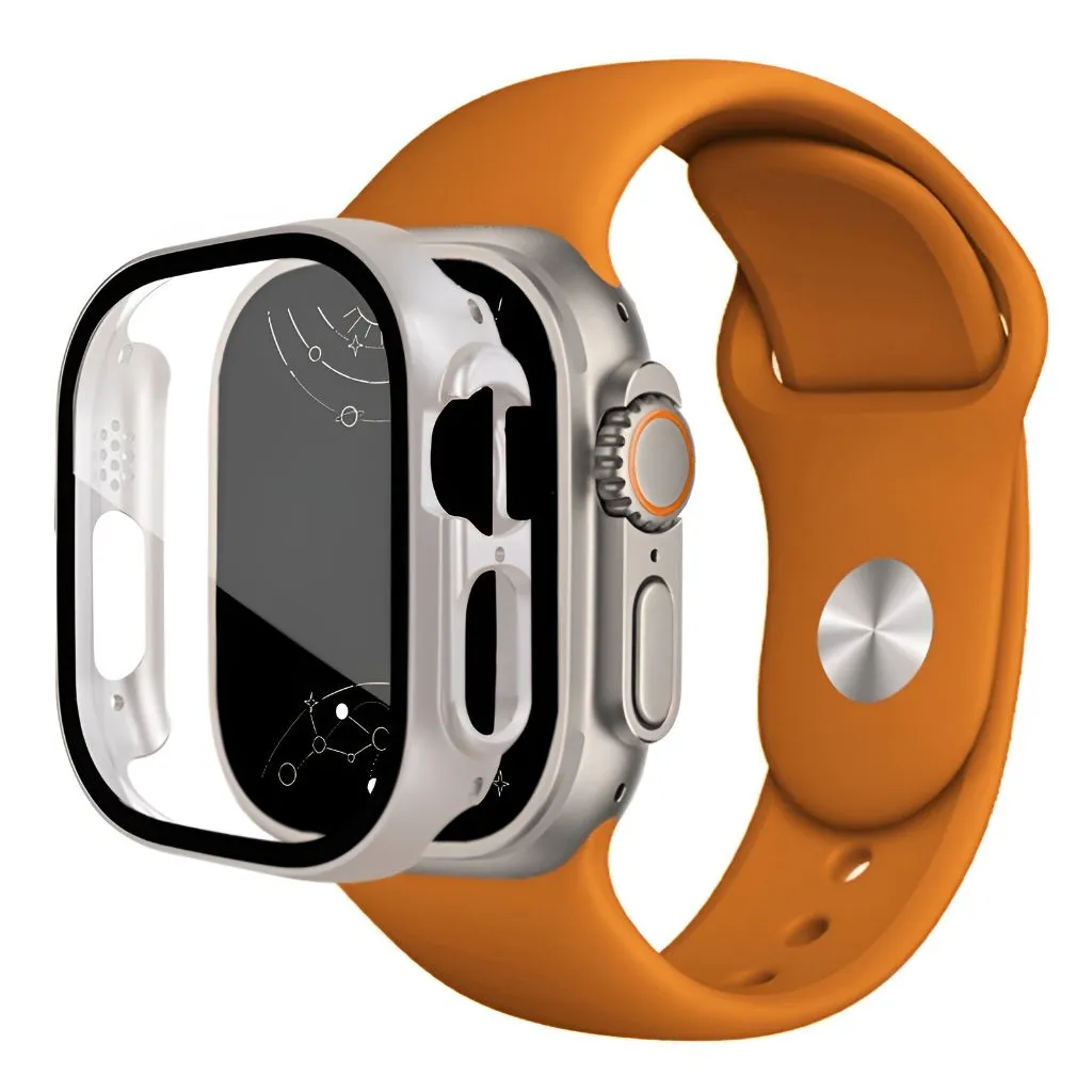 Harena Silicone Sports Band With Glass Case for Series Ultra